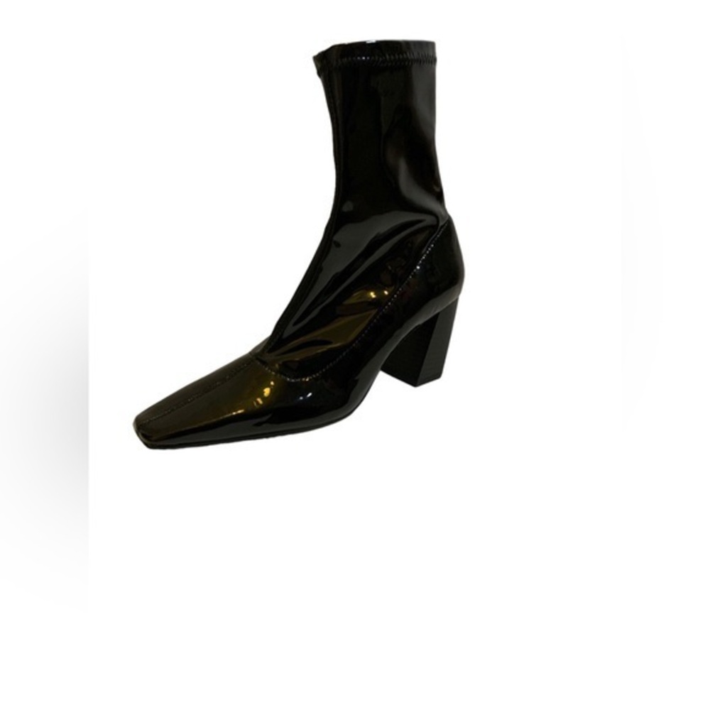Zara stretch slant heel Booties